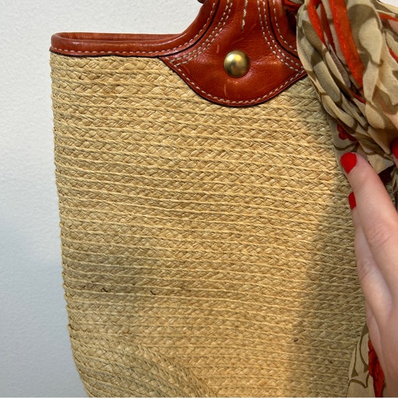 Coach Straw Tote - Picture 5 of 15